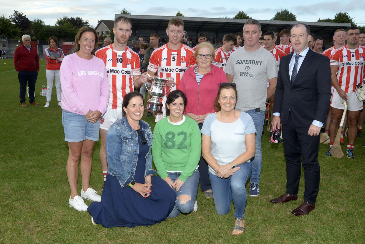  Members of the O'Riordan family presenting the inaugral Denis O'Riordan Cup. Picture: Denis Boyle