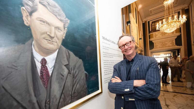 Cork hotel where Michael Collins spent his last night unveils new portrait in his honour
