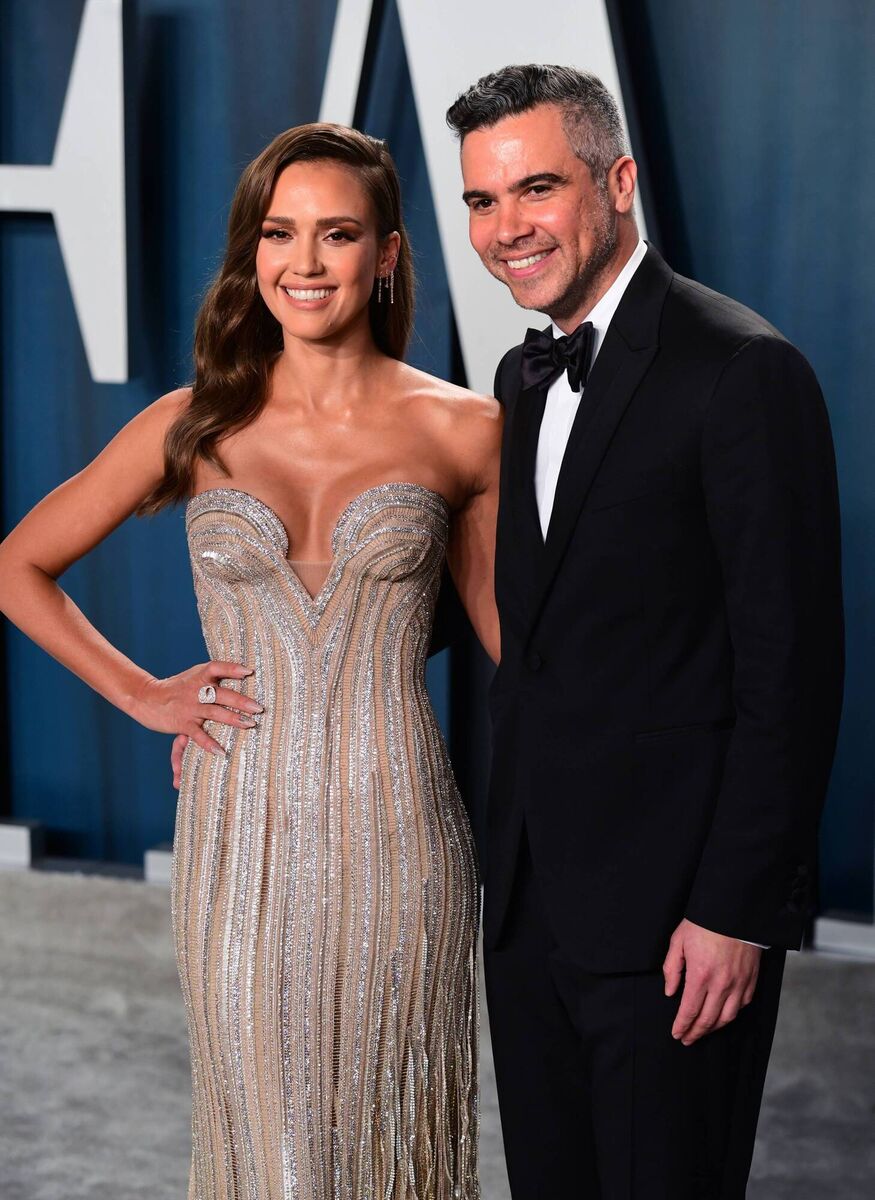 Jessica Alba and Cash Warren - she has spoken out recently about the benefits of family therapy. Picture: Ian West/PA Photos