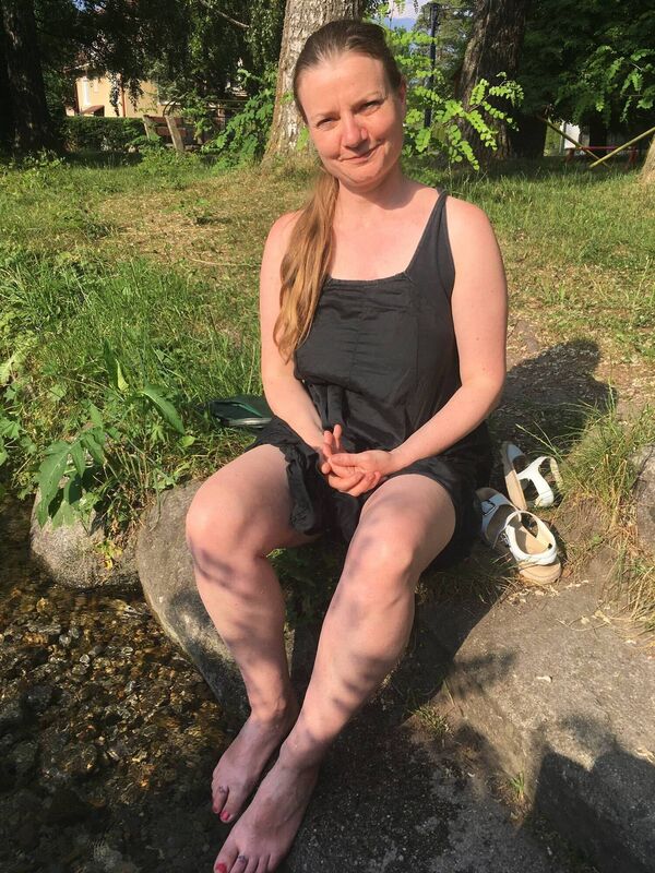 Dr Monica O'Mullane by a stream she and her daughter discovered in Slovakia. "We were delighted to feel its relief as the weather was a scorcher!" Dr Monica O'Mullane by a stream she and her daughter discovered in Slovakia. "We were delighted to feel its relief as the weather was a scorcher!"