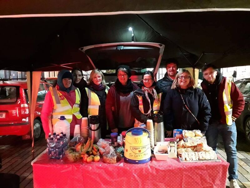 Street Café, a small group of civic minded volunteers was established in September 2018 as there was a shortfall in helping the homeless in Cork city on a Thursday night.