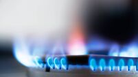 Flames of gas stove