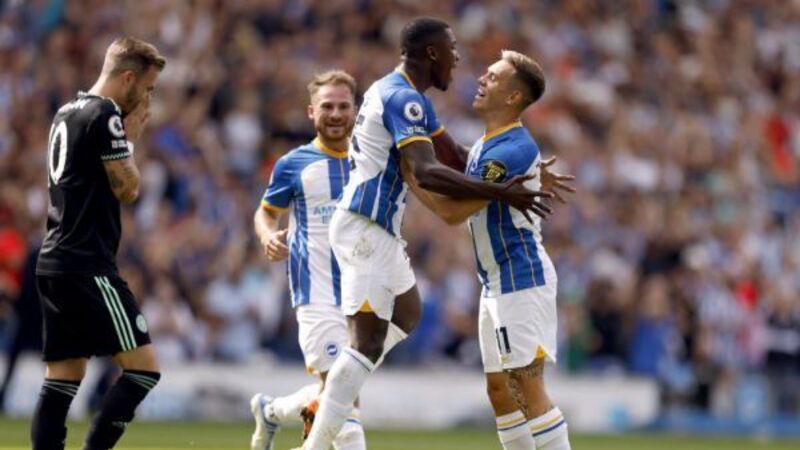 Lowly Leicester fail to ease pressure on Brendan Rodgers in Brighton thumping Lowly Leicester fail to ease pressure on Brendan Rodgers in Brighton thumping