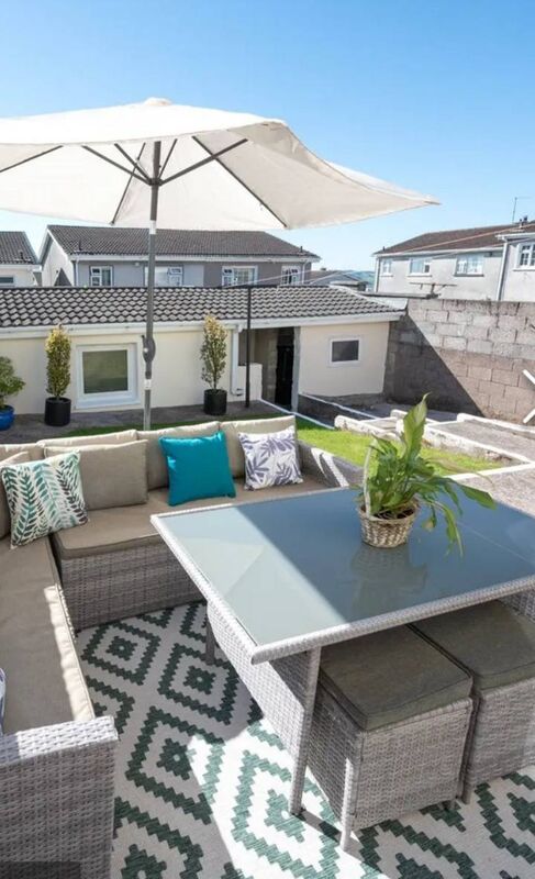 The patio at Hillcrest, Blarney Rd.