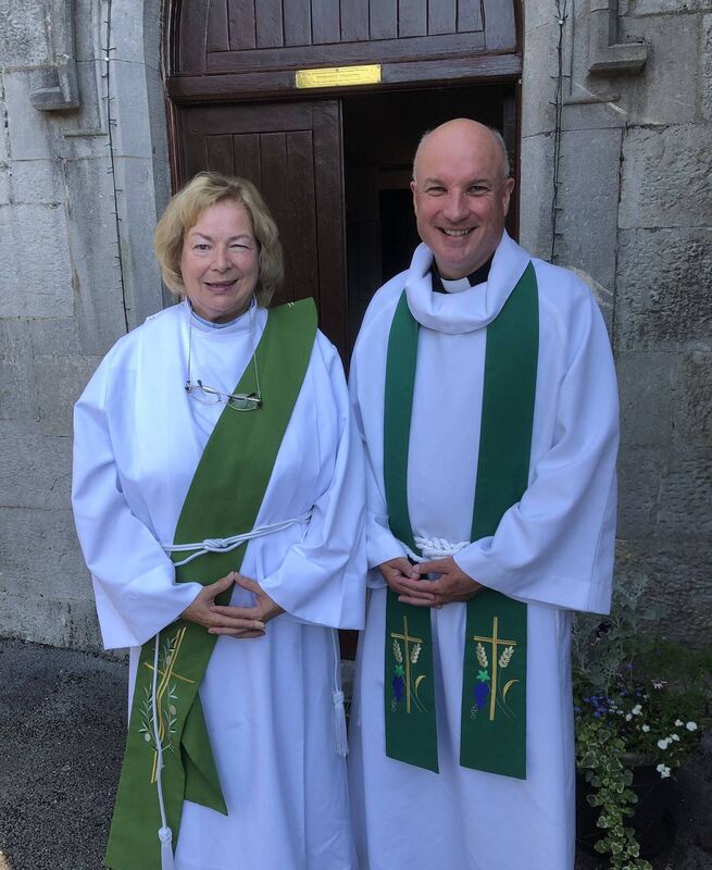 The Reverend Jean Carney is serving as curate-assistant in Douglas Union of Parishes, with Frankfield. Pictured here with Adrian Wilkinson. The Reverend Jean Carney is serving as curate-assistant in Douglas Union of Parishes, with Frankfield. Pictured here with Adrian Wilkinson.