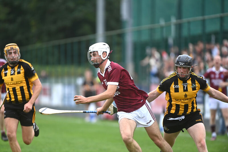  Darragh O'Donovan, Argideen Rangers in action against Kevin Tattan, Russell Rovers. Picture: Larry Cummins