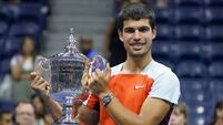 US Open: Carlos Alcaraz wins maiden grand slam and claims world’s top rank