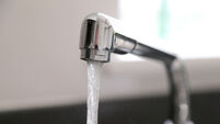 Running kitchen water tap
