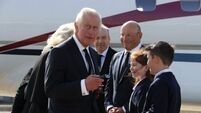 Britain's King and Queen Consort arrive in Belfast