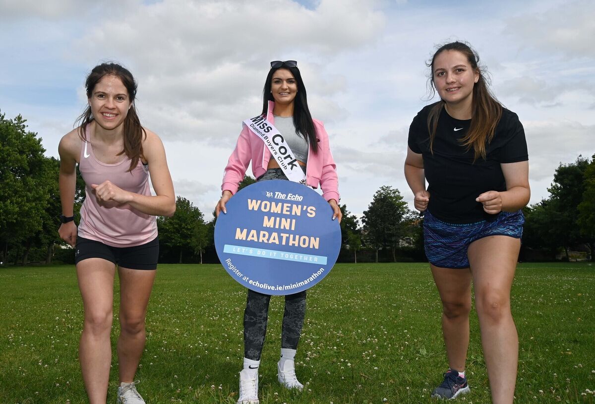 At the launch of The Echo Women's Mini Marathon in Cork were Rebecca McEvoy, Cork Athletics &amp; mini marathon committee, (left); Rachel McEvoy, Cork Athletics (right) and Saoirse O'Shaughnessy, Miss Cork 2022. The mini marathon will take place on September 18th.