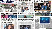 What the papers say: Thursday's front pages