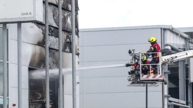 Fire crews attend blaze at business premises in Claregalway