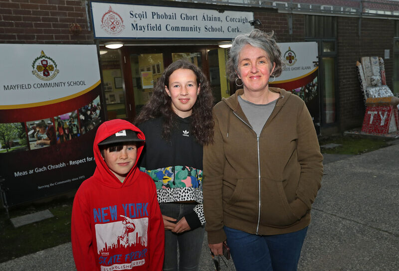 Visiting the school for the open night Noah and Rose Rahilly with Jade Hogan. Picture: Jim Coughlan. Visiting the school for the open night Noah and Rose Rahilly with Jade Hogan. Picture: Jim Coughlan.