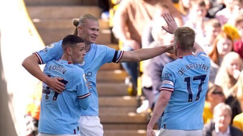 Erling Haaland scores again as Manchester City go top after win at 10-man Wolves Erling Haaland scores again as Manchester City go top after win at 10-man Wolves