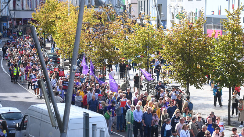 PICS: Palpable fear of winter as thousands gather in Cork city to protest cost of living 