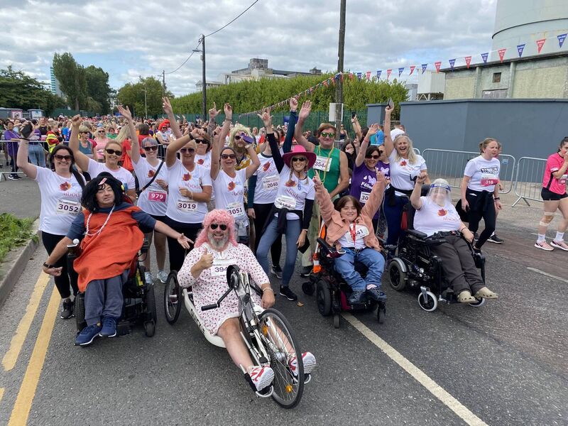 Group from Adobe pictured before the 41st Cork Echo Women's Mini Marathon 2022. Photo: Larry Cummins Group from Adobe pictured before the 41st Cork Echo Women's Mini Marathon 2022. Photo: Larry Cummins