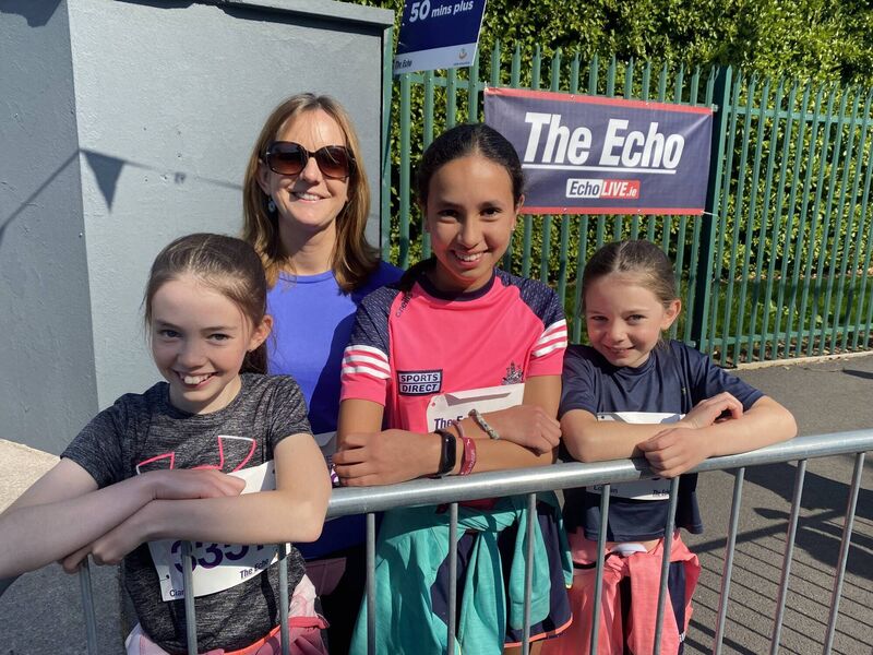 Lisa French With children Lucy, Clara Milner and Sarah French, pictured before the 41st Cork Echo Women's Mini Marathon 2022. They are running the Marathon for Barnardos. Photo: Larry Cummins Lisa French With children Lucy, Clara Milner and Sarah French, pictured before the 41st Cork Echo Women's Mini Marathon 2022. They are running the Marathon for Barnardos. Photo: Larry Cummins
