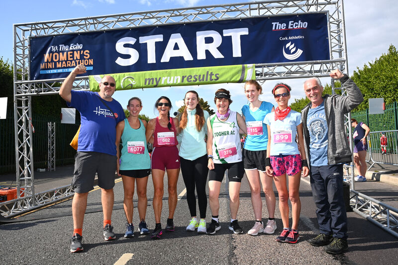 Ballincollig runners including the legend Mary Sweeney at the start of The Echo Women's Mini-Marathon on Sunday 18th September 2022. Pic: Larry Cummins Ballincollig runners including the legend Mary Sweeney at the start of The Echo Women's Mini-Marathon on Sunday 18th September 2022. Pic: Larry Cummins