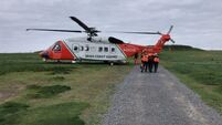 Man trapped in sea cave overnight in Co Mayo rescued