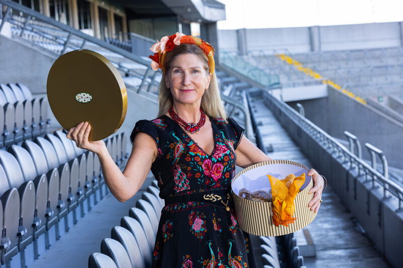 WREN presenter Helen Duhig, Fab As A Hatter at the SECAD WREN programme showcase in Páirc Uí Chaoimh. Picture: Darragh Kane