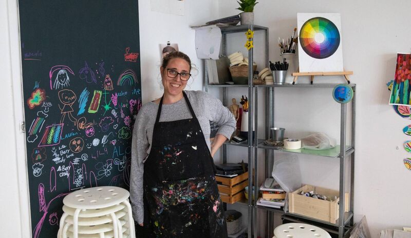 Art teacher Maria Hernandez.