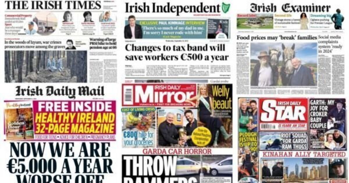 What the papers say: Wednesday's front pages - Vimarsana News