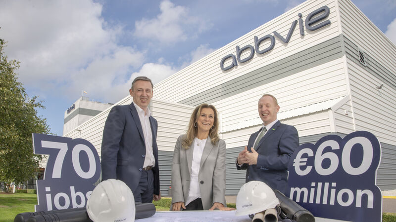 70 new jobs in Carrigtwohill as AbbVie invests €60m in Cork site 70 new jobs in Carrigtwohill as AbbVie invests €60m in Cork site