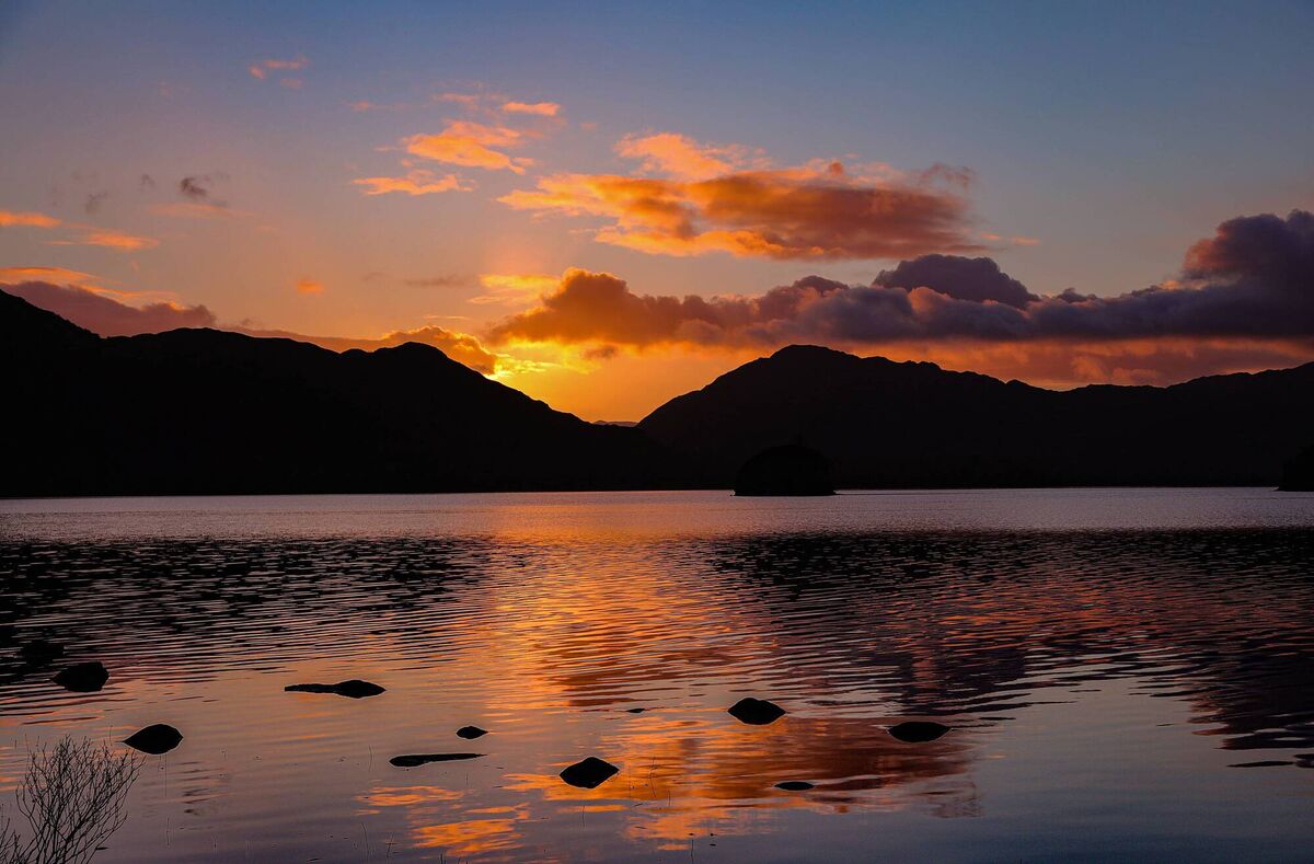 A winter sunset on Muckross Lake, Killarney National Park, where Mick likes to visit. Picture: Valerie O'Sullivan A winter sunset on Muckross Lake, Killarney National Park, where Mick likes to visit. Picture: Valerie O'Sullivan