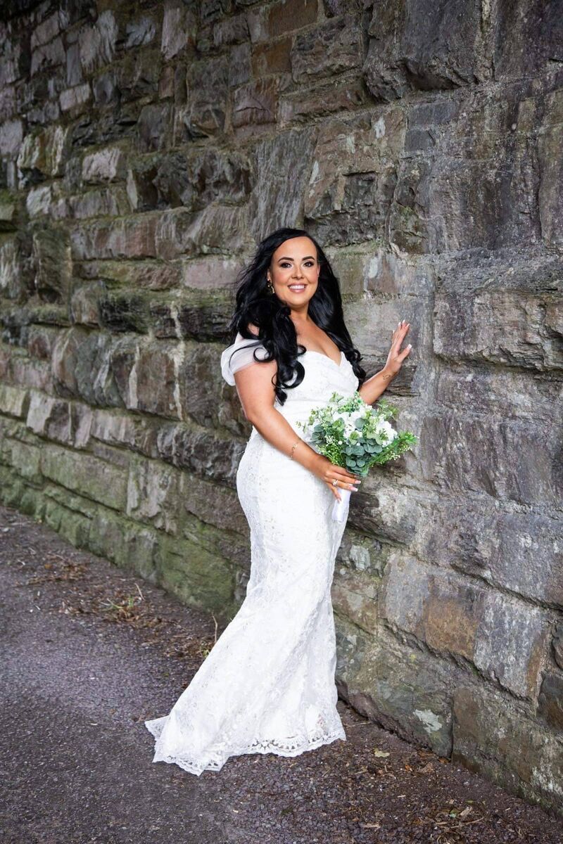 The stunning bride.