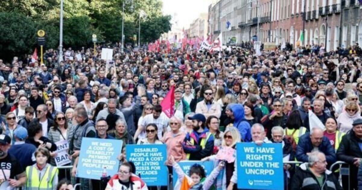 Protesters gather in Dublin over cost-of-living crisis - Vimarsana News