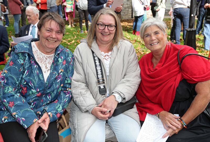  Margaret O'Regan, Lucia O'Keeffe and Edel Buckley, all members of the extended Buckley family.