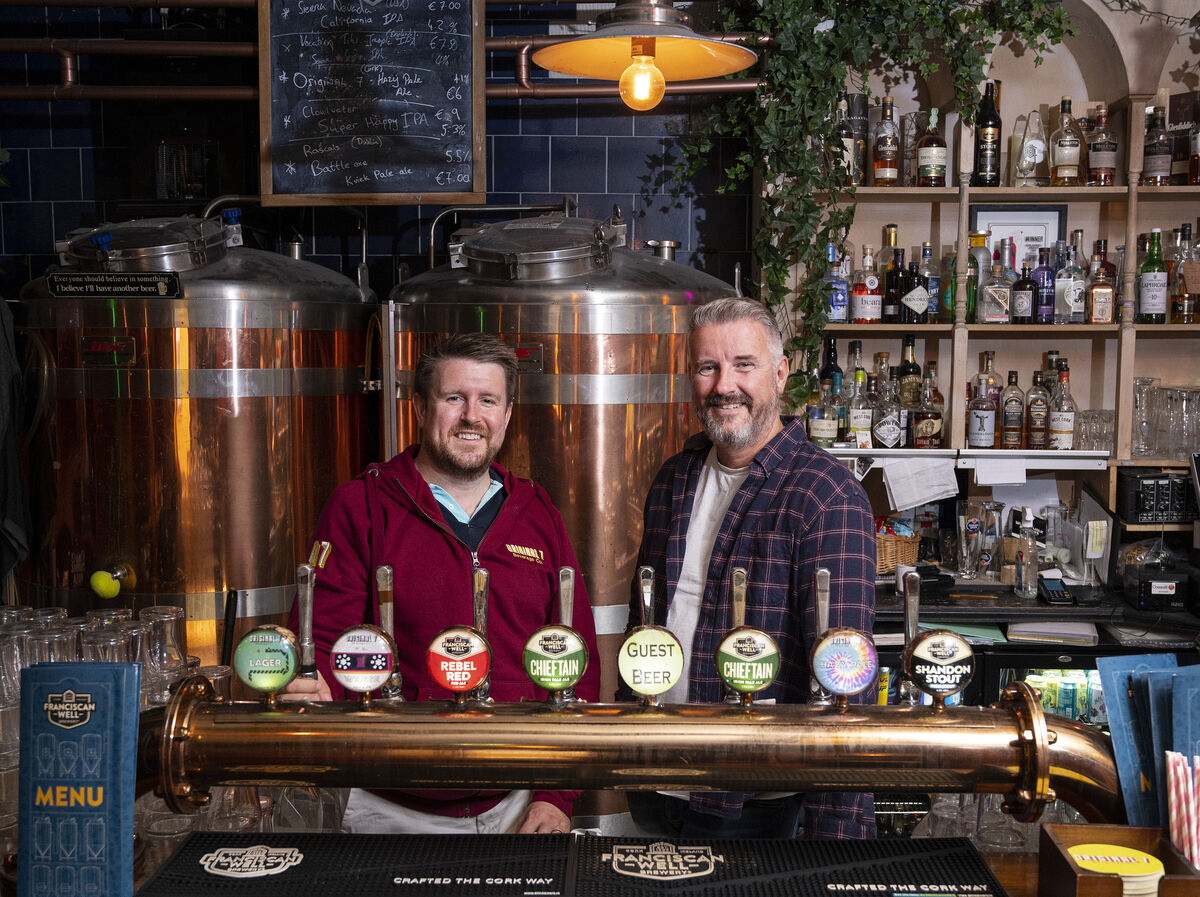 Brewery Manager Steve Guiney and craft brewer Shane Lon. Brewery Manager Steve Guiney and craft brewer Shane Lon.