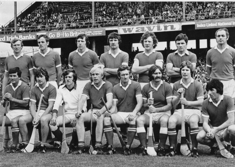 The Cork 1979 team that faced Galway, including Pat Moylan, fourth from left in the front row.