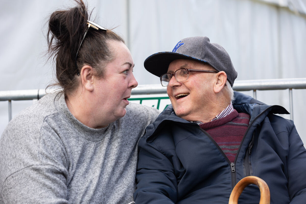 Linda Drake, Care assistant and resident Christy O’Keeffe at the celebration of St Raphael’s campus in Youghal to the successful move to community living. Photo Darragh Kane