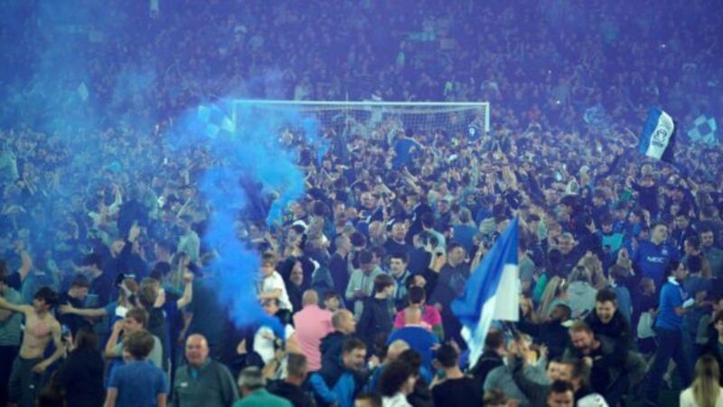 Everton hit with hefty fine after pitch invasions