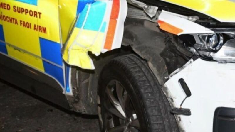 Man charged with ramming Garda cars while driving van with six children on board