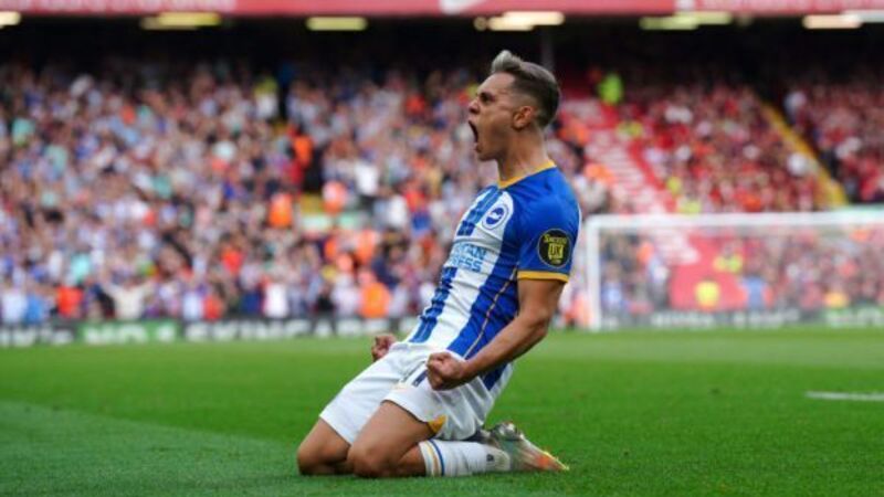 Leandro Trossard nets hat-trick as Brighton claim deserved draw at Liverpool Leandro Trossard nets hat-trick as Brighton claim deserved draw at Liverpool