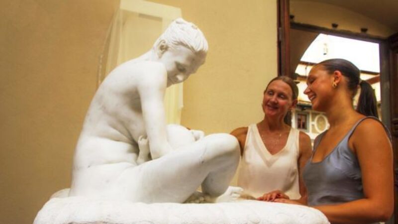Irish artist’s sculpture goes on display alongside masterpieces in Florence