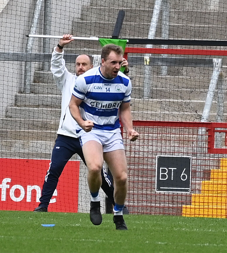 Castlehaven's Michael Hurley celebrates the goal. Picture: Eddie O'Hare