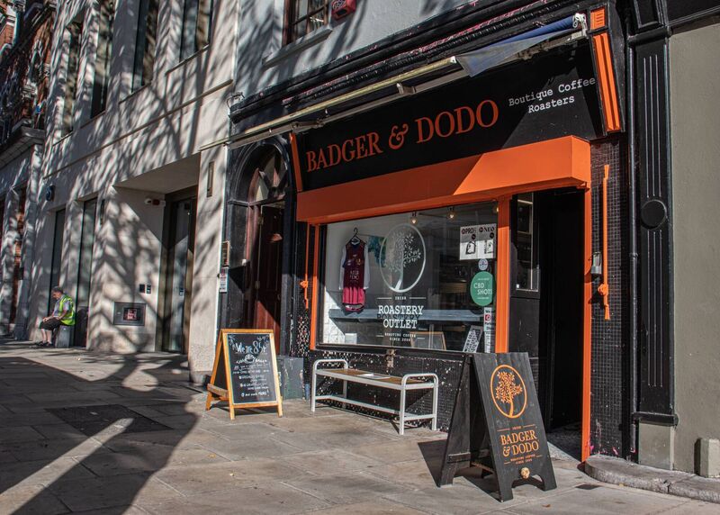 Badger and Dodo on the South Mall. Badger and Dodo on the South Mall.