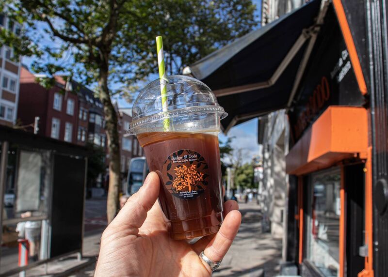 Iced Americano at Badger and Dodo on South Mall. Picture: Richard Gordon Iced Americano at Badger and Dodo on South Mall. Picture: Richard Gordon