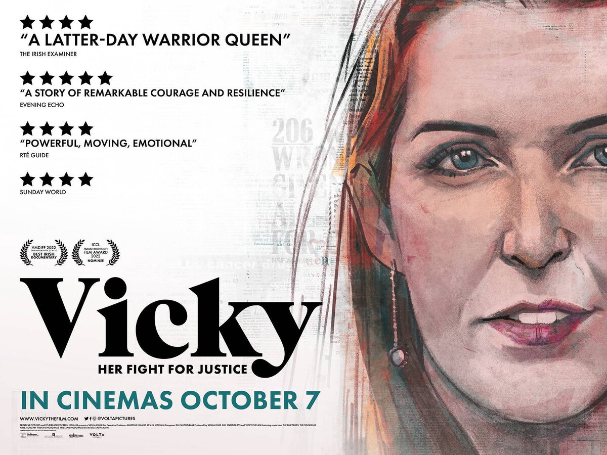 The poster for the film, 'Vicky', out this week.