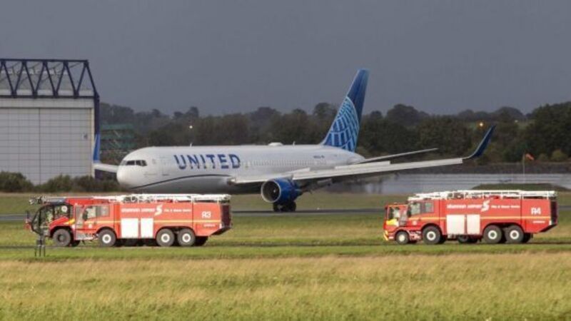 United Airlines flight makes emergency landing at Shannon after suspected fuel leak United Airlines flight makes emergency landing at Shannon after suspected fuel leak