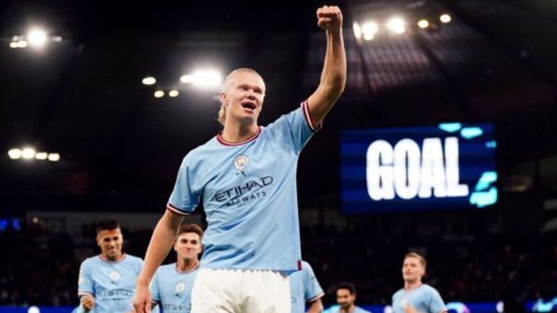 Erling Haaland matches Lionel Messi to make it nine in a row for Pep Guardiola