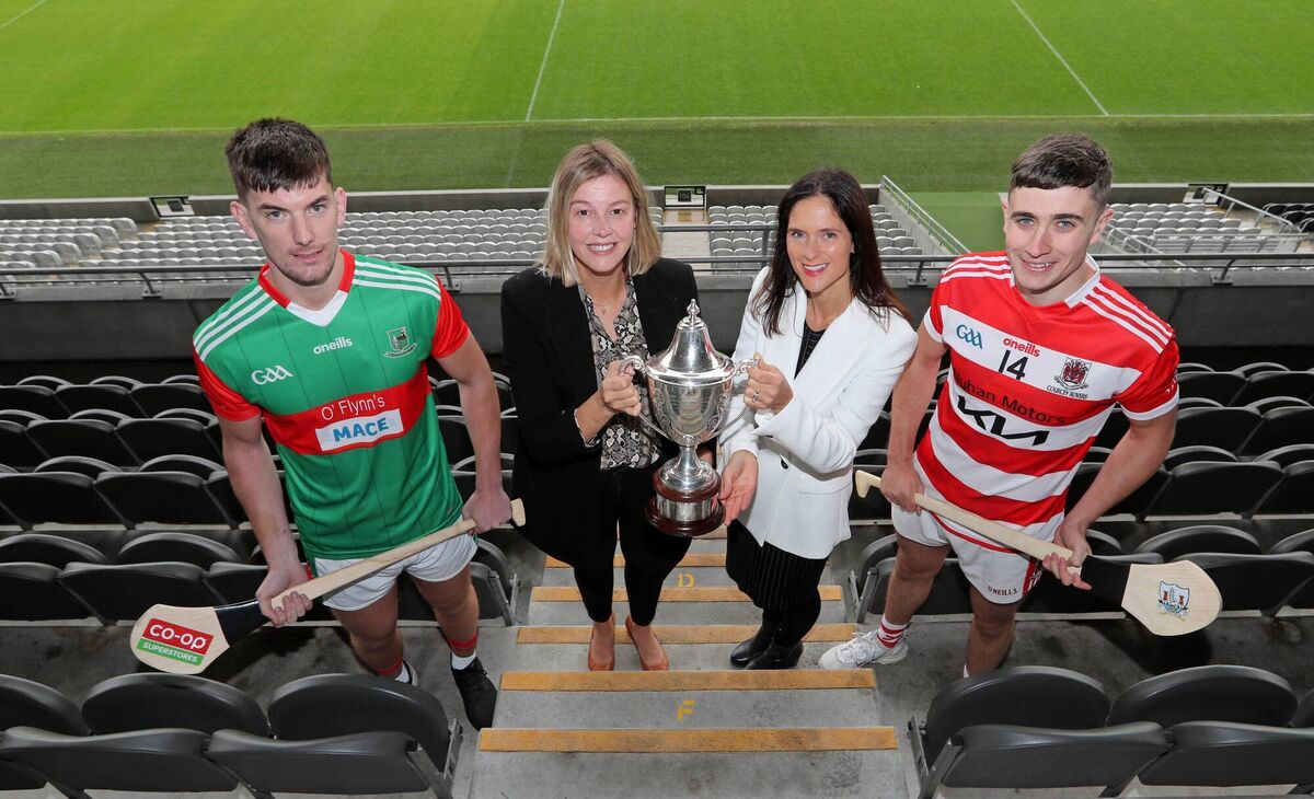 Pictured ahead of the Co Op Superstores Senior A Hurling final, were Kevin O’Sullivan, Fr O’Neill’s, Gillian Foley, retail marketing manager Co Op Superstores, Sinead O’Keeffe, commercial director Cork GAA and Tadhg O’Sullivan, Courcey Rovers. Picture: Jim Coughlan
Pictured ahead of the Co Op Superstores Senior A Hurling final, were Kevin O’Sullivan, Fr O’Neill’s, Gillian Foley, retail marketing manager Co Op Superstores, Sinead O’Keeffe, commercial director Cork GAA and Tadhg O’Sullivan, Courcey Rovers. Picture: Jim Coughlan