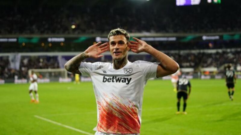 Gianluca Scamacca climbs off bench to earn West Ham victory at Anderlecht