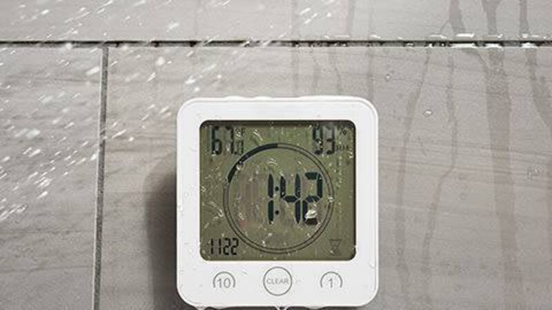 Clock timers for showers! Another sign of how we’re now obsessed by the energy we use