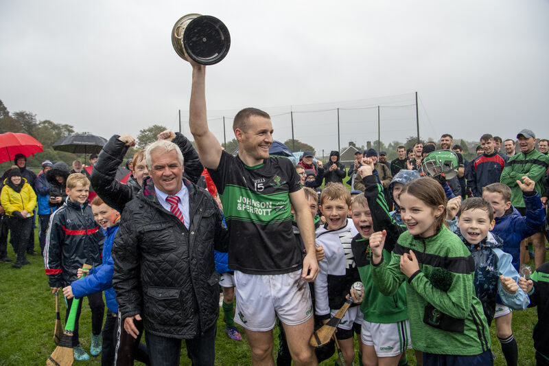 Nemo Rangers Captain Conor Horgan celebrates with his team and young fans after their victory over Brian Dillons in the Seandun City Divison JAHC final match at Ballinlough, Cork. Picture Dan Linehan Nemo Rangers Captain Conor Horgan celebrates with his team and young fans after their victory over Brian Dillons in the Seandun City Divison JAHC final match at Ballinlough, Cork. Picture Dan Linehan