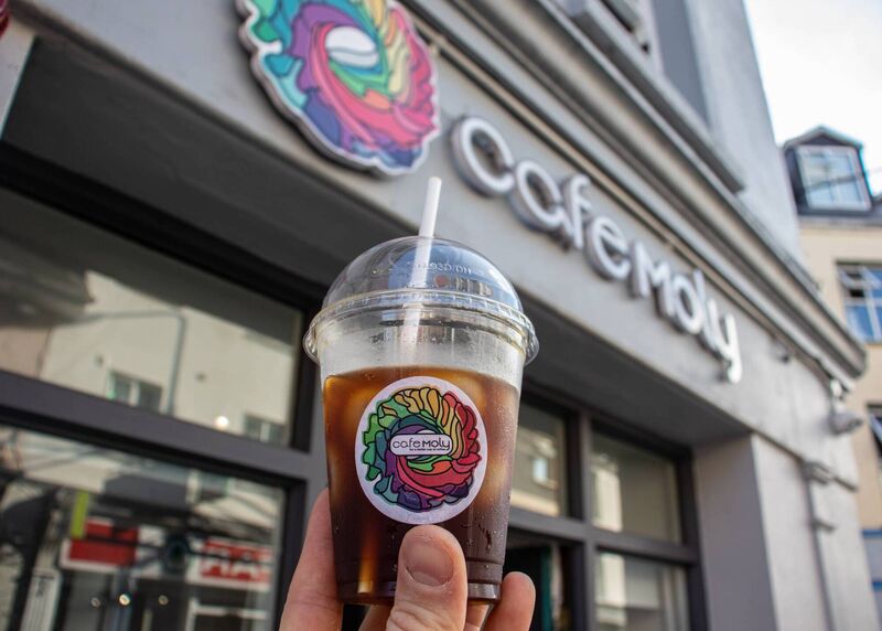 A delicious cold brew from cafe Moly. Pictures: Richard Gordon