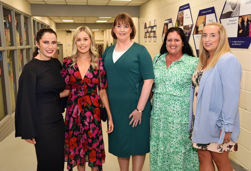 CCS teachers: Clíodhna Daly, Vanessa Meade, Lorraine Collins: Deputy Principal; Lorraine Whelton & Niamh O'Donovan, at the Carrigaline Community School 40th Anniversary Celebration Evening, 7th October 2022. Photo Siobhán Russell CCS teachers: Clíodhna Daly, Vanessa Meade, Lorraine Collins: Deputy Principal; Lorraine Whelton & Niamh O'Donovan, at the Carrigaline Community School 40th Anniversary Celebration Evening, 7th October 2022. Photo Siobhán Russell